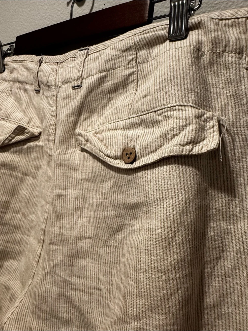 Cubavera Men's Cream 100% Linen Chinos